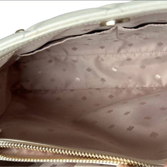 Kate Spade Off-White Quilted Tote Bag - Picture 11 of 13